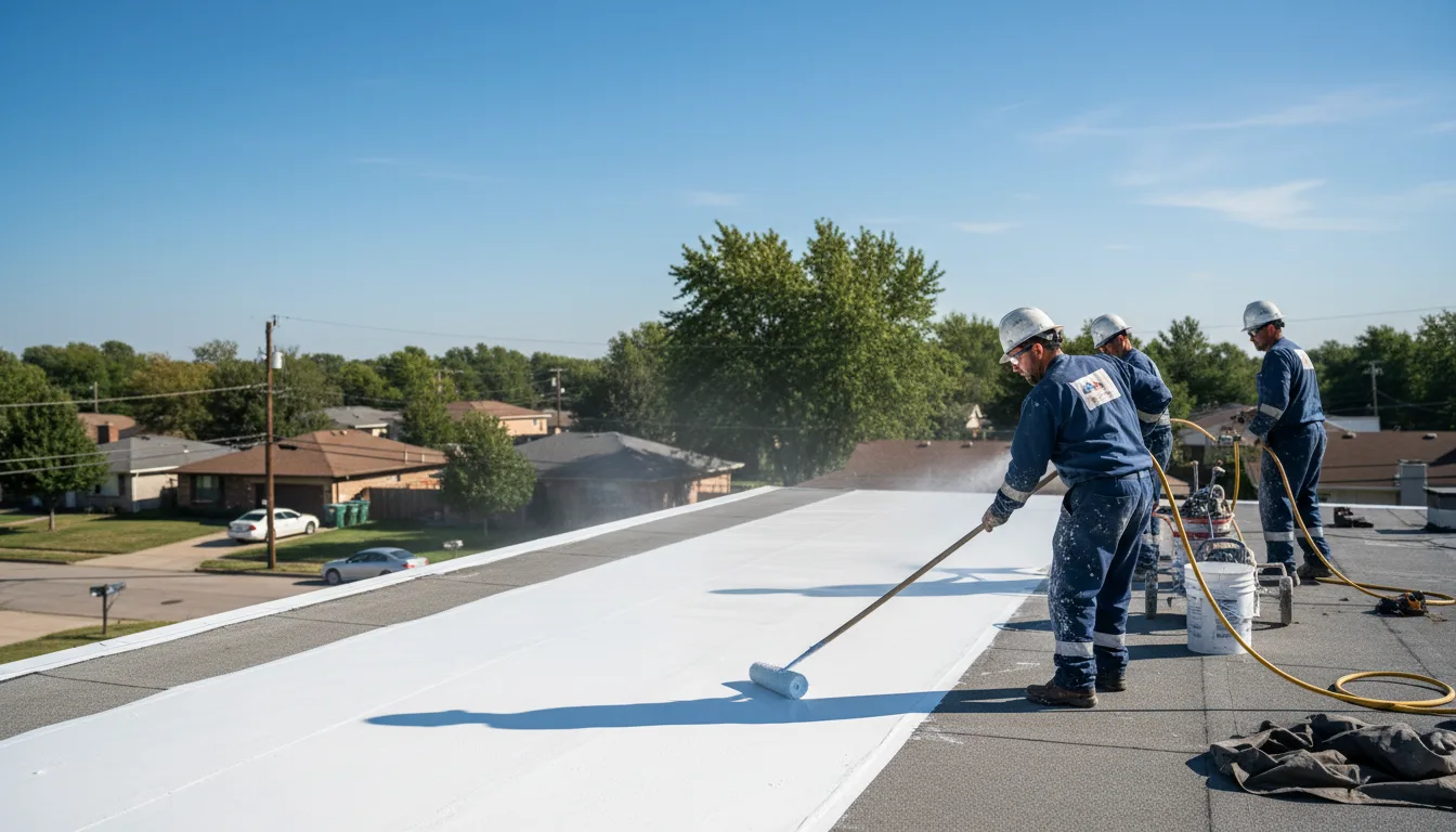 Commercial roof coating in Naples, TX near me